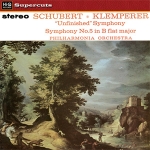 舒伯特：第五號交響曲、第八號未完成交響曲  ( 180 克 LP )<br>克倫培勒 指揮 愛樂交響樂團 <br>Schubert: Symphony No. 5 / No. 8 <br>Philharmonia Orchestra  / Otto Klemperer
