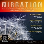 《遷徙》 ( HDCD ) <br>傑瑞．瓊金 指揮 德州大學管樂團<br>MIGRATION / The University of Texas Wind Ensemble  conducted by Artistic Director Jerry Junkin <br>RR150