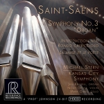 【線上試聽】聖桑：第三號交響曲「管風琴」: 序奏與迴旋隨想曲，作品 28 號、詩人與繆思，作品 132 號 ( CD )<br>麥可．史坦 指揮 堪薩斯城市交響樂團<br>Saint-Saens: Symphony No. 3 Organ<br>Kansas City Symphony, Michael Stern<br>RR136