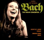 【線上試聽】巴哈：小提琴協奏曲 ( 進口版CD )<br>Bach：The Violin Concertos<br>小提琴：拉拉．聖薔 (Lara St. John) / 史考特．聖薔 (Scott St. John)<br>雙簧管：雅莉安娜．Ghez (Ariana Ghez)<br>紐約巴哈樂團 (New York Bach Ensemble)