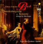 巴哈：布蘭登堡協奏曲（四手聯彈，2 CDs）<br>特萊恩克納 ─ 施派德爾鋼琴二重奏<br>Brandenburg Concertos by J. S. Bach<br>arr. for Pianoforte for 4 Hands by Max Reger<br>Piano Duo Trenkner-Speidel