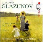【 線上試聽 】「弦端精靈」葛拉茲諾夫：弦樂四重奏作品第一輯 ( CD )<br>荷蘭烏特勒支弦樂四重奏樂團<br>Alexander GLAZUNOV：String Quartets Volume 1<br>Utrecht String Quartet