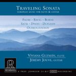 【線上試聽】旅行奏鳴曲  ( 進口版CD )<br>長笛與吉他的典雅合奏<br>TRAVELING SONATA<br>Viviana Guzman, flute<br>Jeremy Jouve, guitar<br>RR128