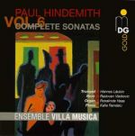 亨德密特：奏鳴曲第六集 ( CD )<br>音樂別墅合奏團<br>Hindemith: Complete Sonatas Vol. 6<br>Ensemble Villa Musica
