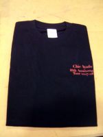 【點數商品】綾戶智繪 Chie Ayado 十週年紀念 黑底紅字 T-shirt 一件 （150)